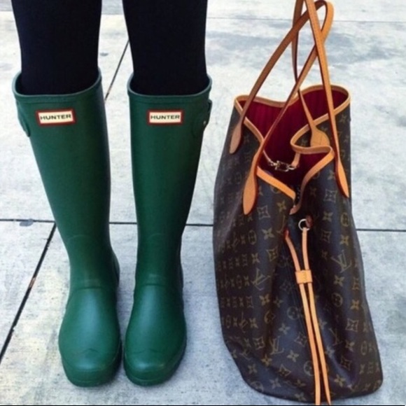 Hunter Shoes - Green Hunter Rain Boots