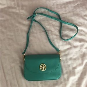 Tory Burch Teal Mini Robinson Crossbody