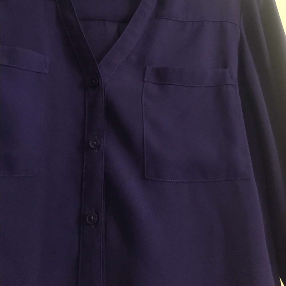 Purple Button Up - Picture 2 of 2
