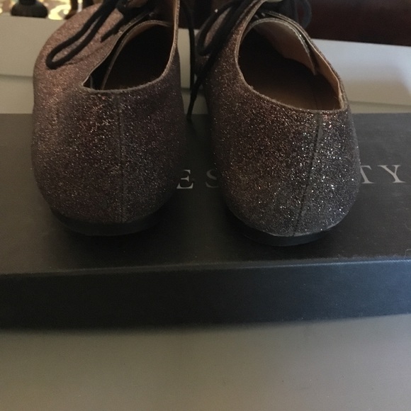 Multi color glitter lace up flat - Picture 5 of 5