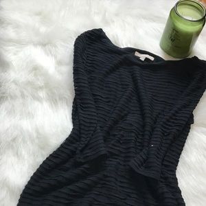 Banana Republic Black Ribbed Shirt