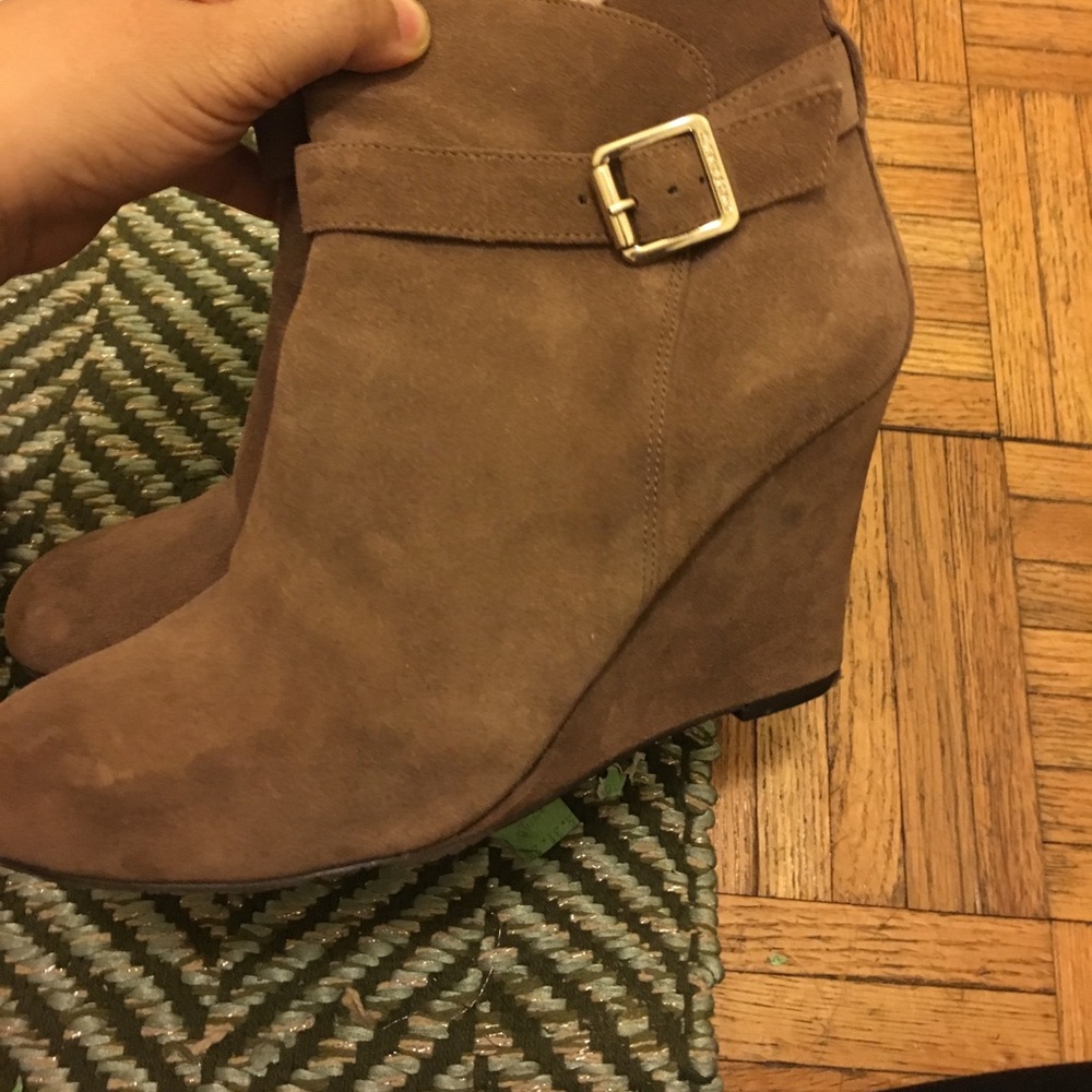 Wedge suede boots - Picture 2 of 4
