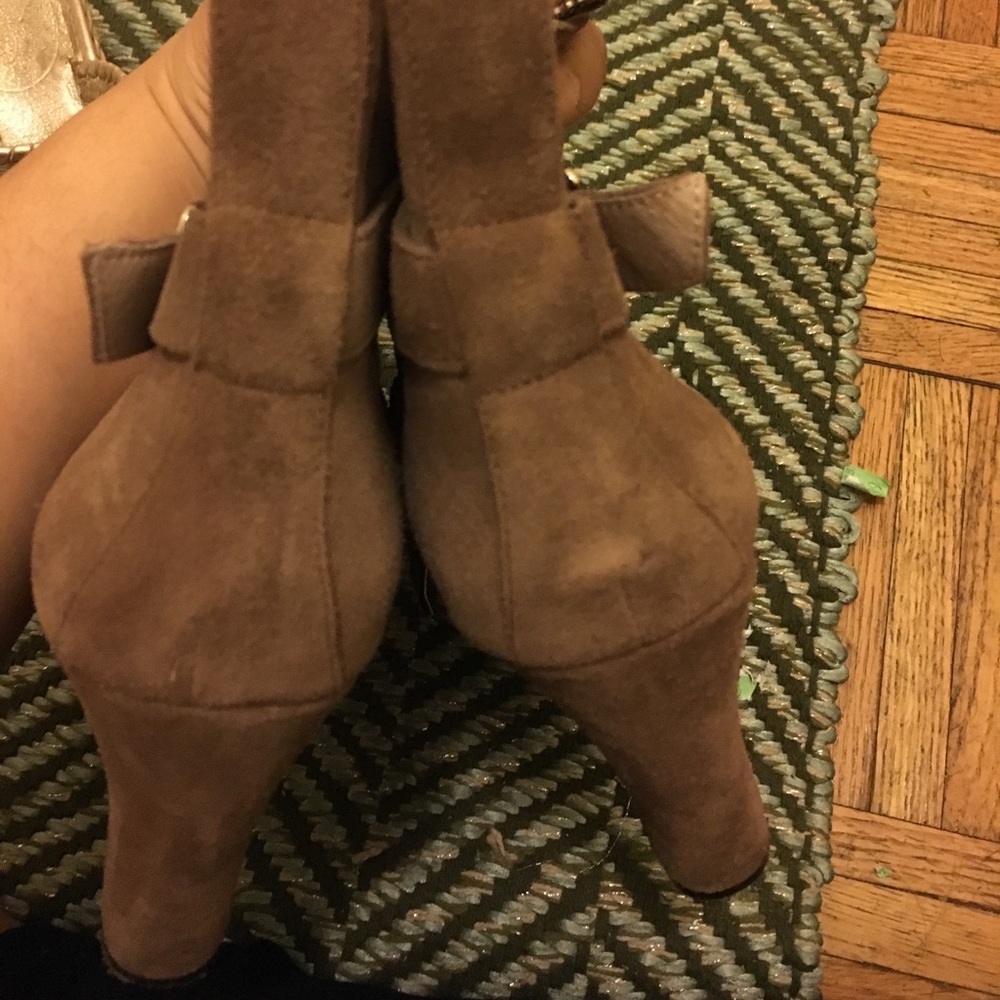 Wedge suede boots - Picture 3 of 4