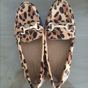 Animal print flats