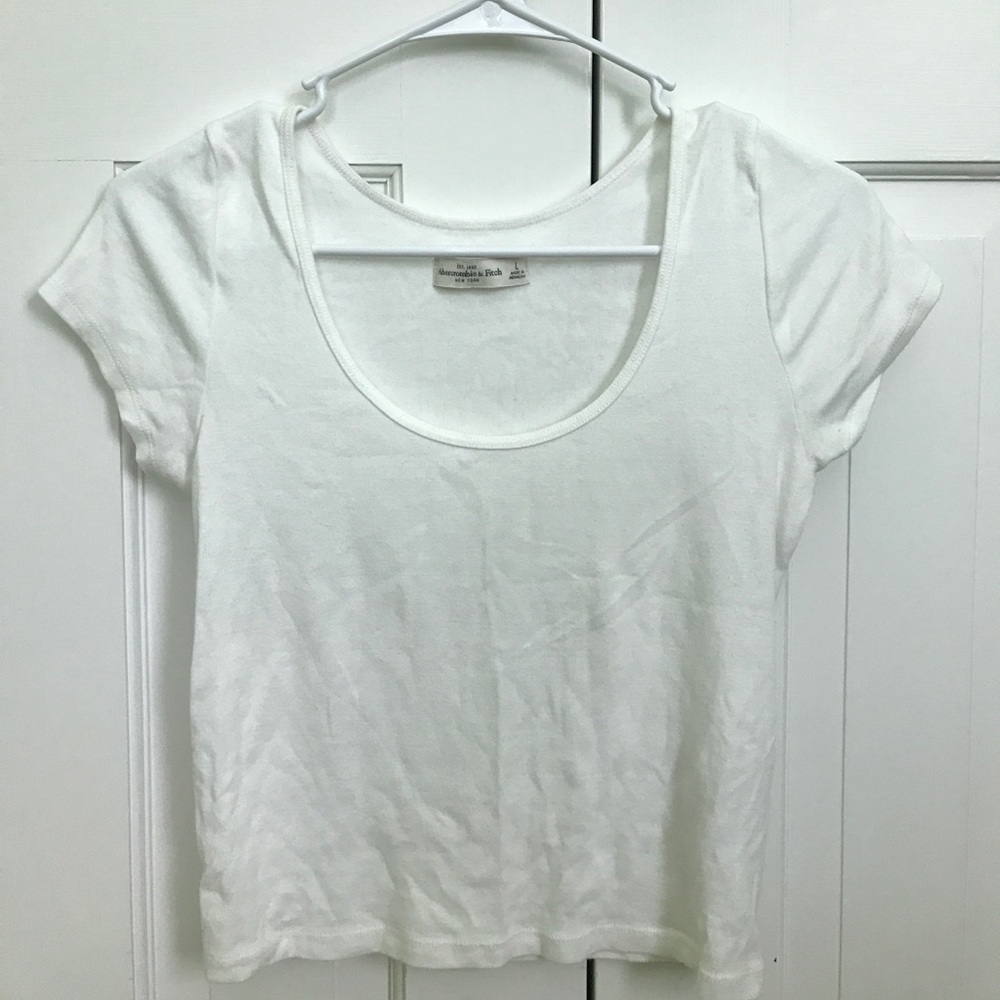 White crop top