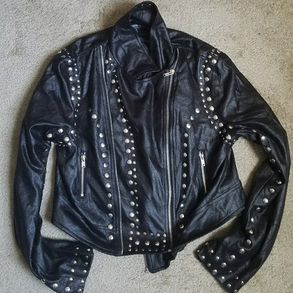 STUDDED MOTO JACKET