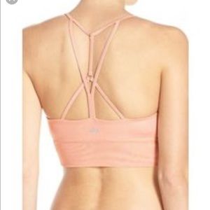 Alo yoga Lush bra in blush pink L