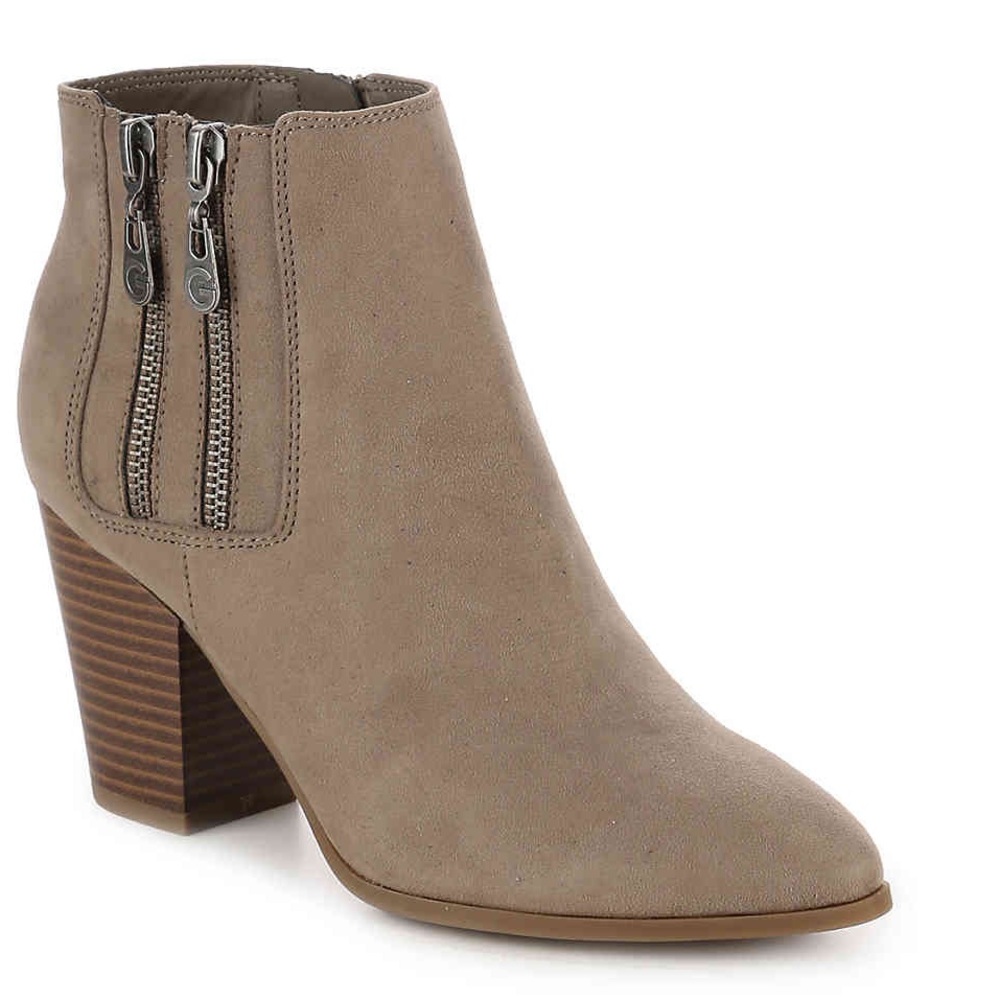 G by Guess Shayla Bootie Taupe 8.5 Faux Suede Boot