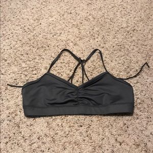 Alo yoga sunny scrappy bra slate L DAMAGED