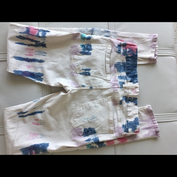 Mother tie dye Looker skinny jeans-26 - Picture 3 of 4