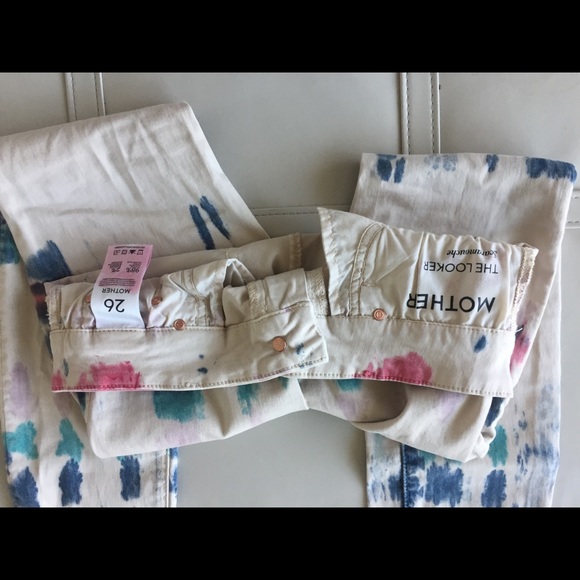 Mother tie dye Looker skinny jeans-26 - Picture 4 of 4