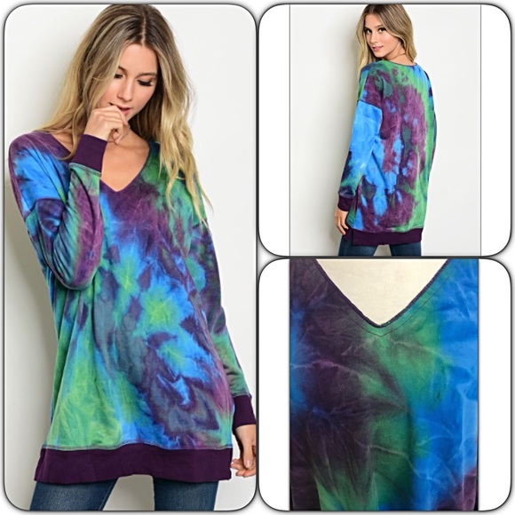‼️ Sold TieDye Oversized Relaxed Slouchy Tunic LXL - Picture 3 of 5