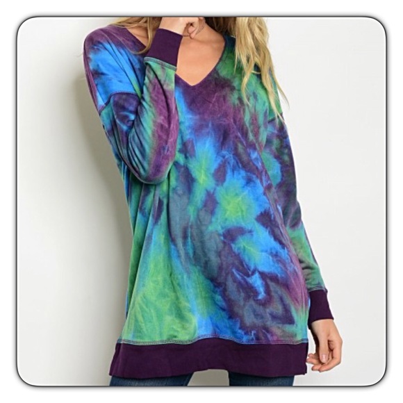 ‼️ Sold TieDye Oversized Relaxed Slouchy Tunic LXL - Picture 2 of 5