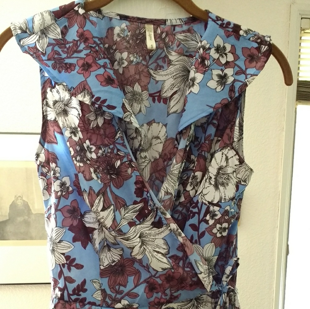 Multicolored wrap top - Picture 2 of 4