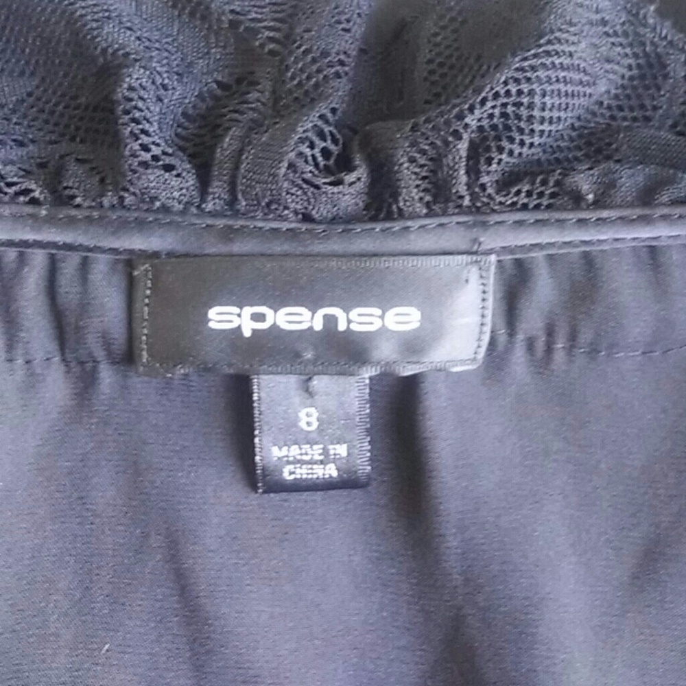 Spense Ruffle Button Up Sleeve Less Blouse - Picture 7 of 7