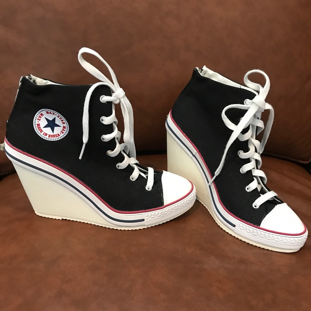High heel sneakers