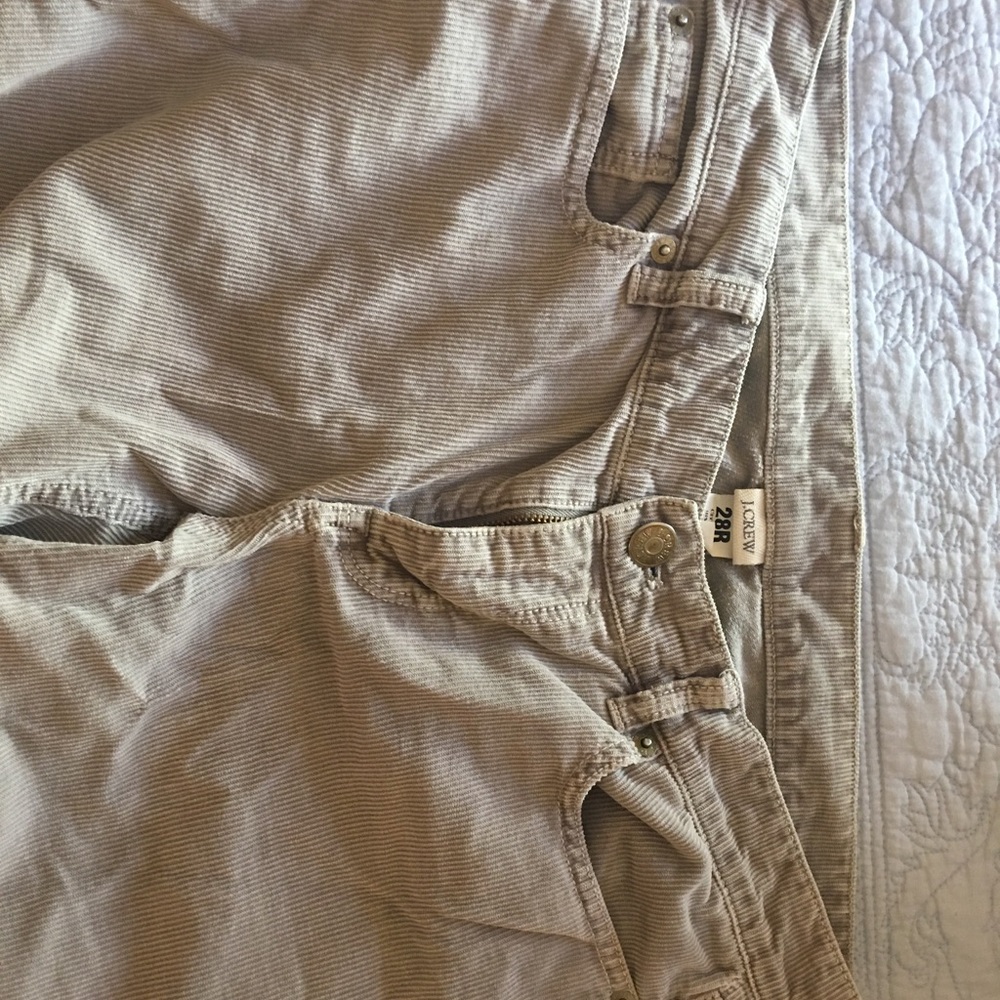 J Crew Grey Cords size 28