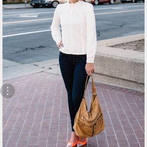 Goodnight Macaroon Chloe Lace Chiffon Blouse