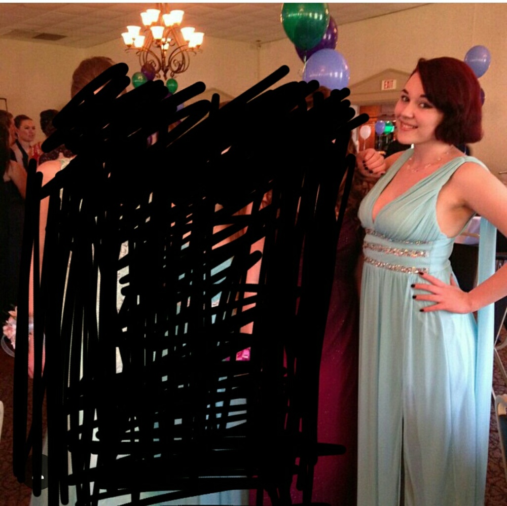 Blue Prom Dress - Picture 2 of 3