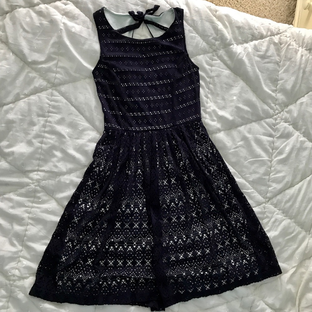 Anthropologie Sunstream Eyelet Dress