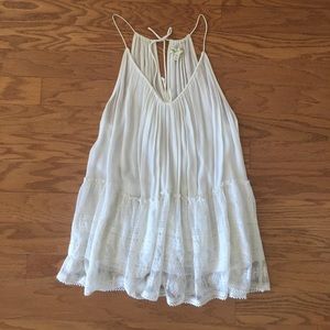 UO White Lace Tunic Top