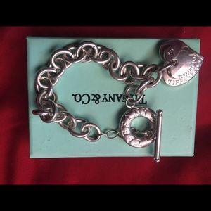 Tiffany Sterling Double Hearts Bracelet