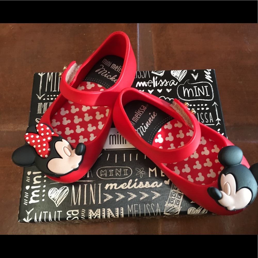 Mini Melissa Mickey & Minnie NEW- never worn