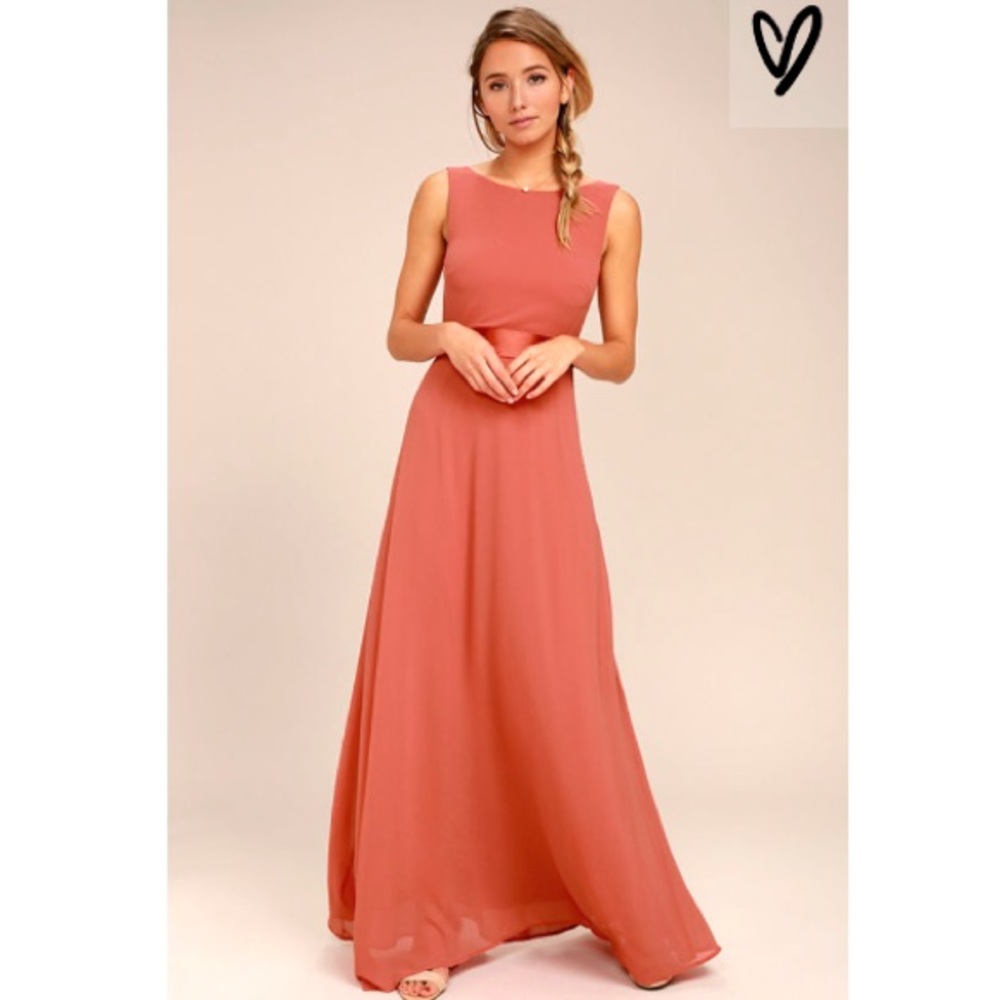 Rusty Rose Maxi Dress