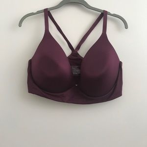 Victoria's Secret lightly lined plunge purple wine