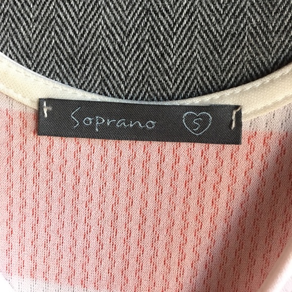 Tangerine and white striped dress - Picture 3 of 3