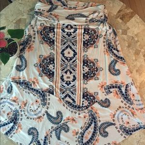 Anthro Maeve Paisley Print Skirt