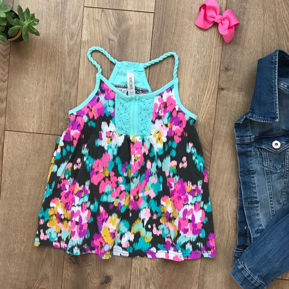 Flowey Shirt with Rope Straps in Teal