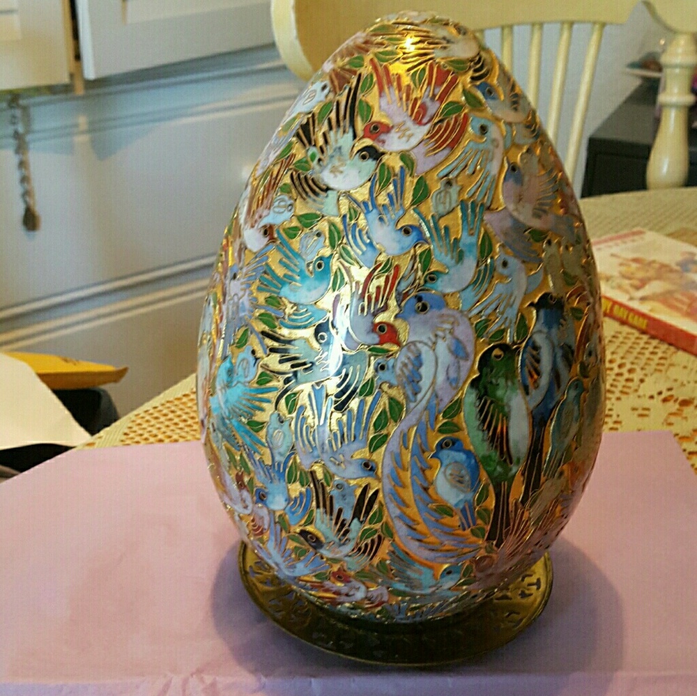 My rare Brass Cloisonne Egg.