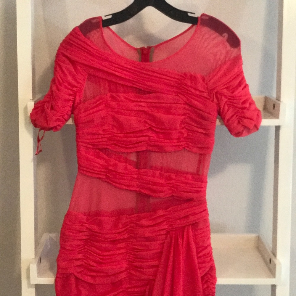 Hot pink party dress