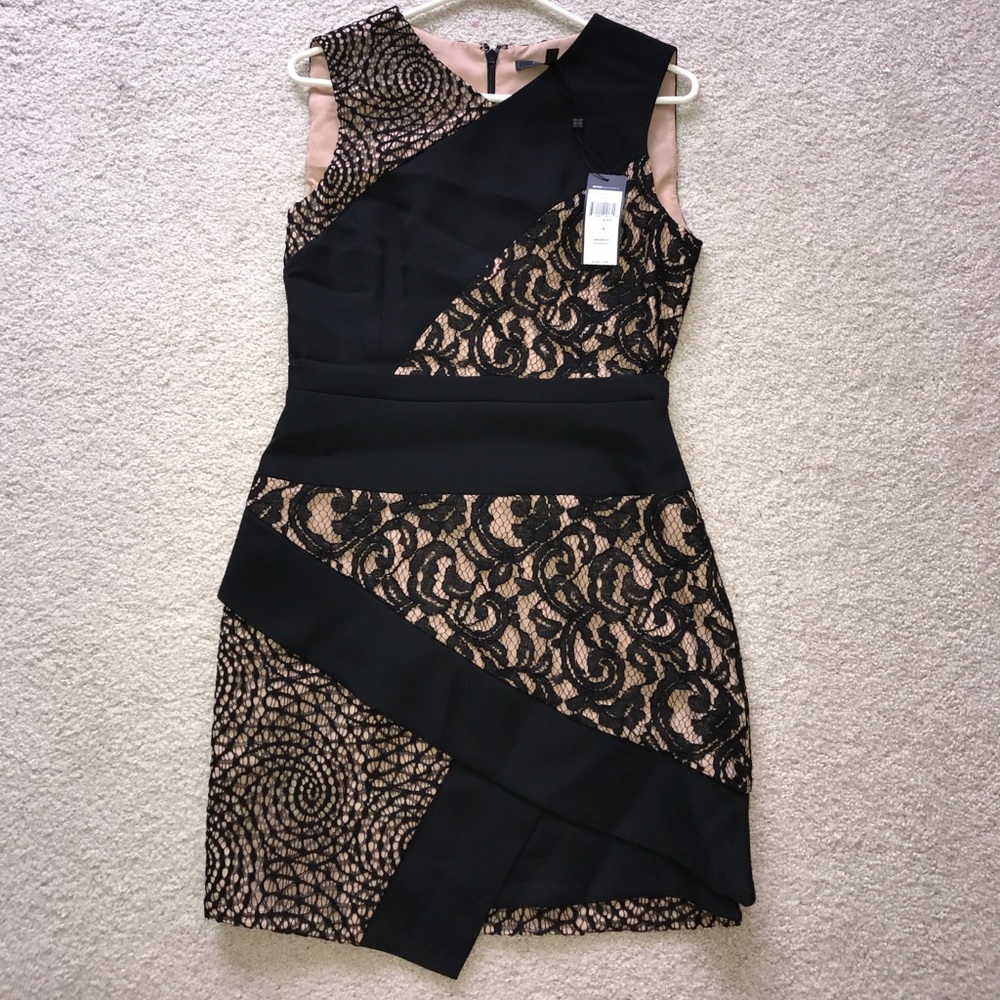 BCBGMAXAZRIA black lace dress