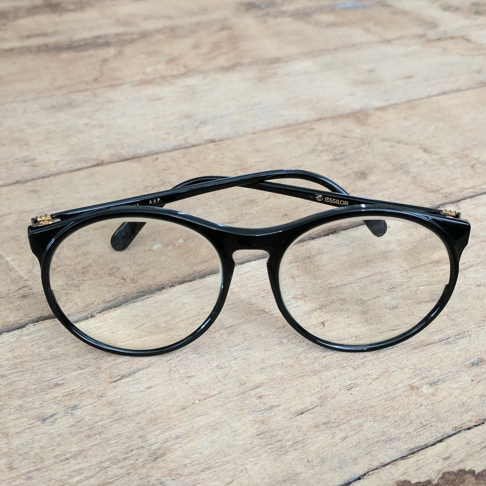 Original vintage preppy librarian glasses, French