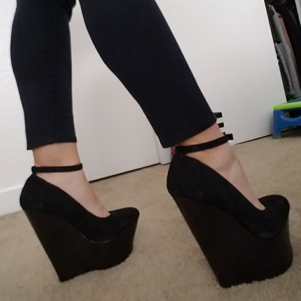 Wild Pair wedge heels