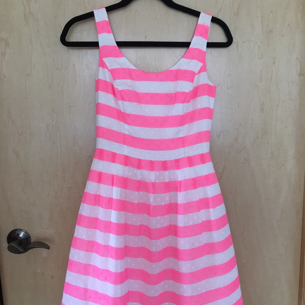 Lilly Pulitzer Pink White Stripe Dress size 0