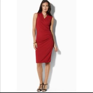 Lauren Ralph Lauren wrap red dress