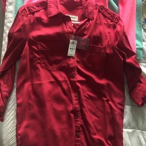 New with tag’s boyfriend blouse from express