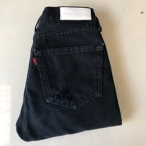 RE/DONE BLACK STRAIGHT SKINNY