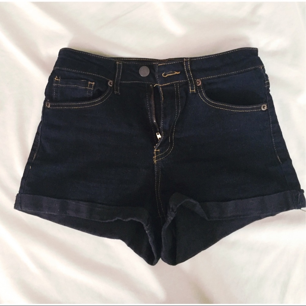 Forever 21 denim high rise shorts (waist 27)