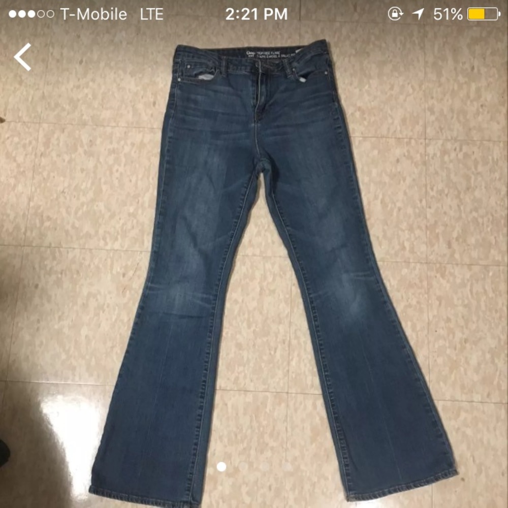 Gap 1969 High Rise Flare Jeans