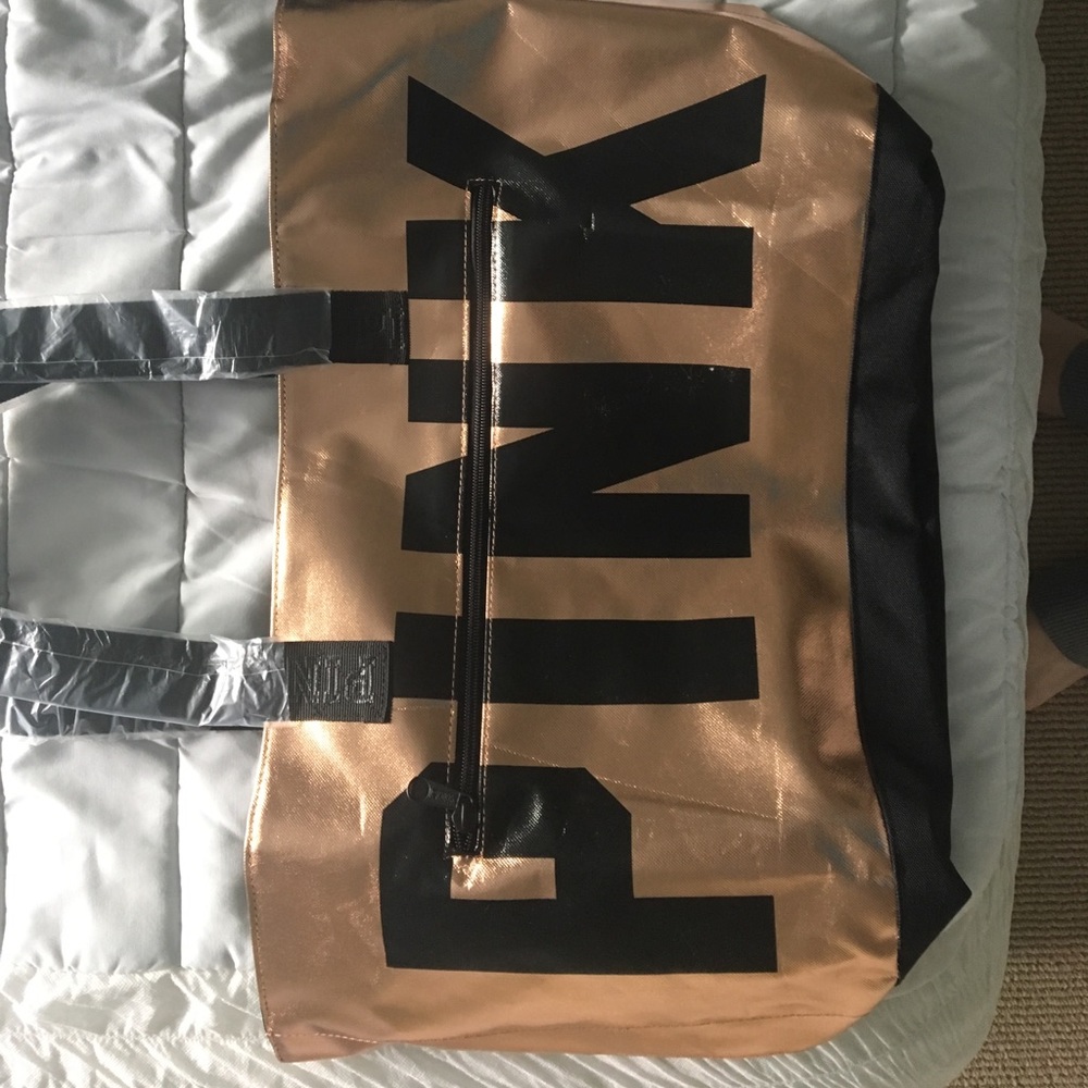 Pink tote bag
