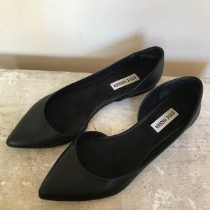 Steve Madden d’Orsay elusion black flats