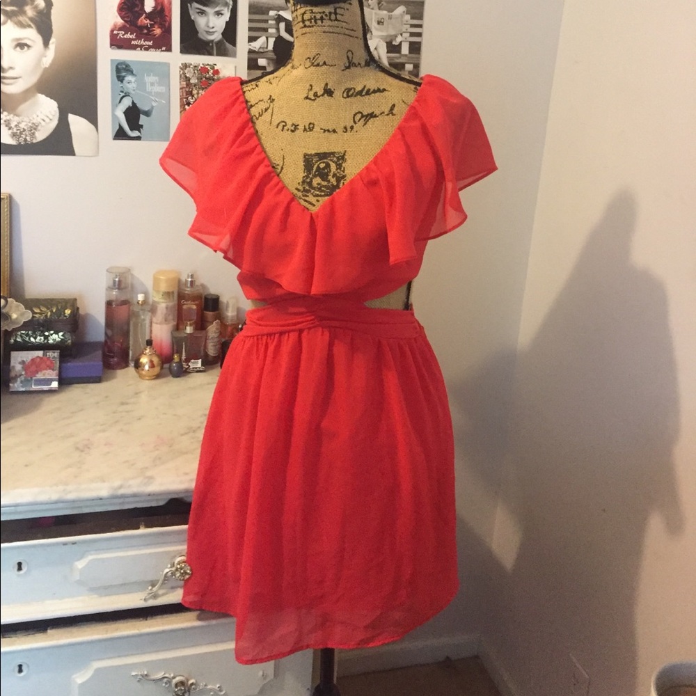 Coral dress