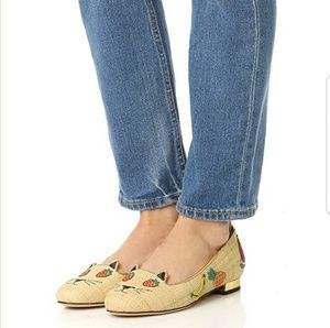 Charlotte Olympia Fruit kitty flat