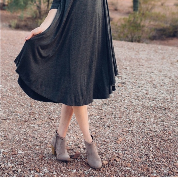 Taupe Sunburst Bootie - Picture 6 of 8