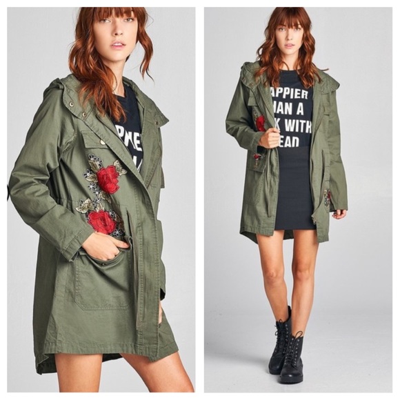 Utility Floral patch jacket - Picture 4 of 8