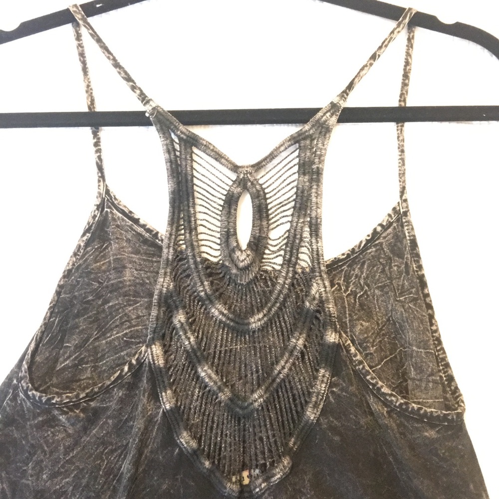 Never worn. Black/Grey tank top